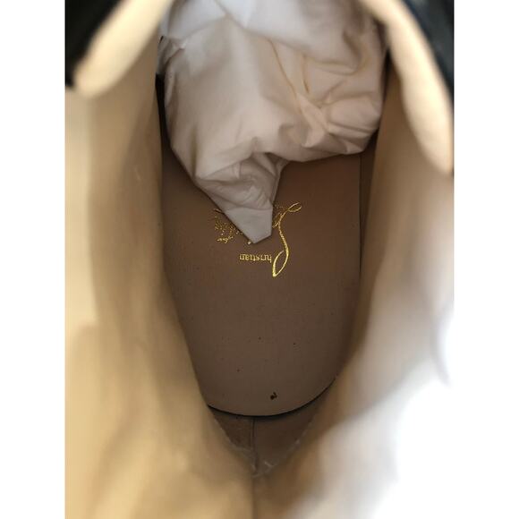 Christian Louboutin Red Bottom Orlato Black Spike Sneakers Size 45 New In Box - Picture 7 of 12